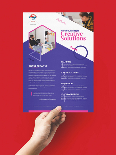Creative agency Flyer Design branding design flyer design graphic design poster design