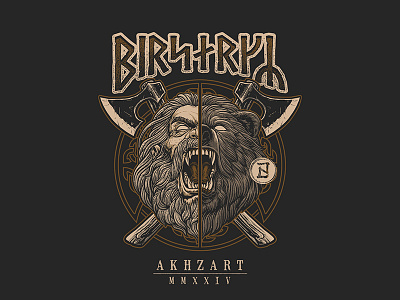 Berserker akhzart amon amarth apparel design bear berserker fenrir graphic design illustration merch nordic norse warrior odin rune skandinavia viking viking blood viking illustration viking spirit viking t shirt wolf