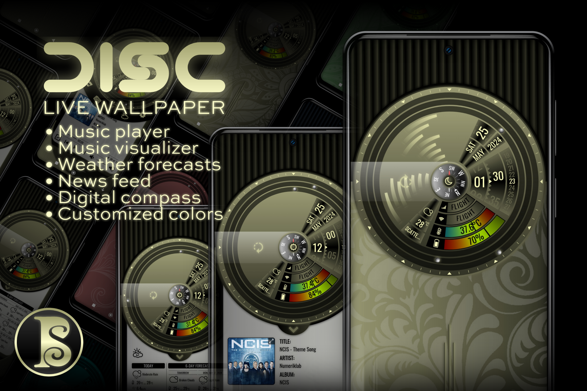 DISC | Live Wallpaper android disc klwp live wallpaper smartphones ui ux