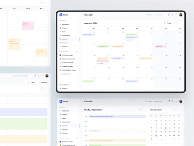 Calendar app design admin asana calendar calendar app dashboard event planner graphic design inspiration jira planner product design saas schedule ui design ui kit web app web design