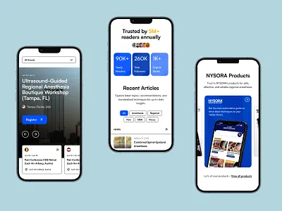 Medical education - Mobile design education fabulo medical medicine mobile news platform portal resources responsive ui ux website