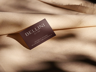 Bellini Hair Studio - Business card branding business card design graphic design logo