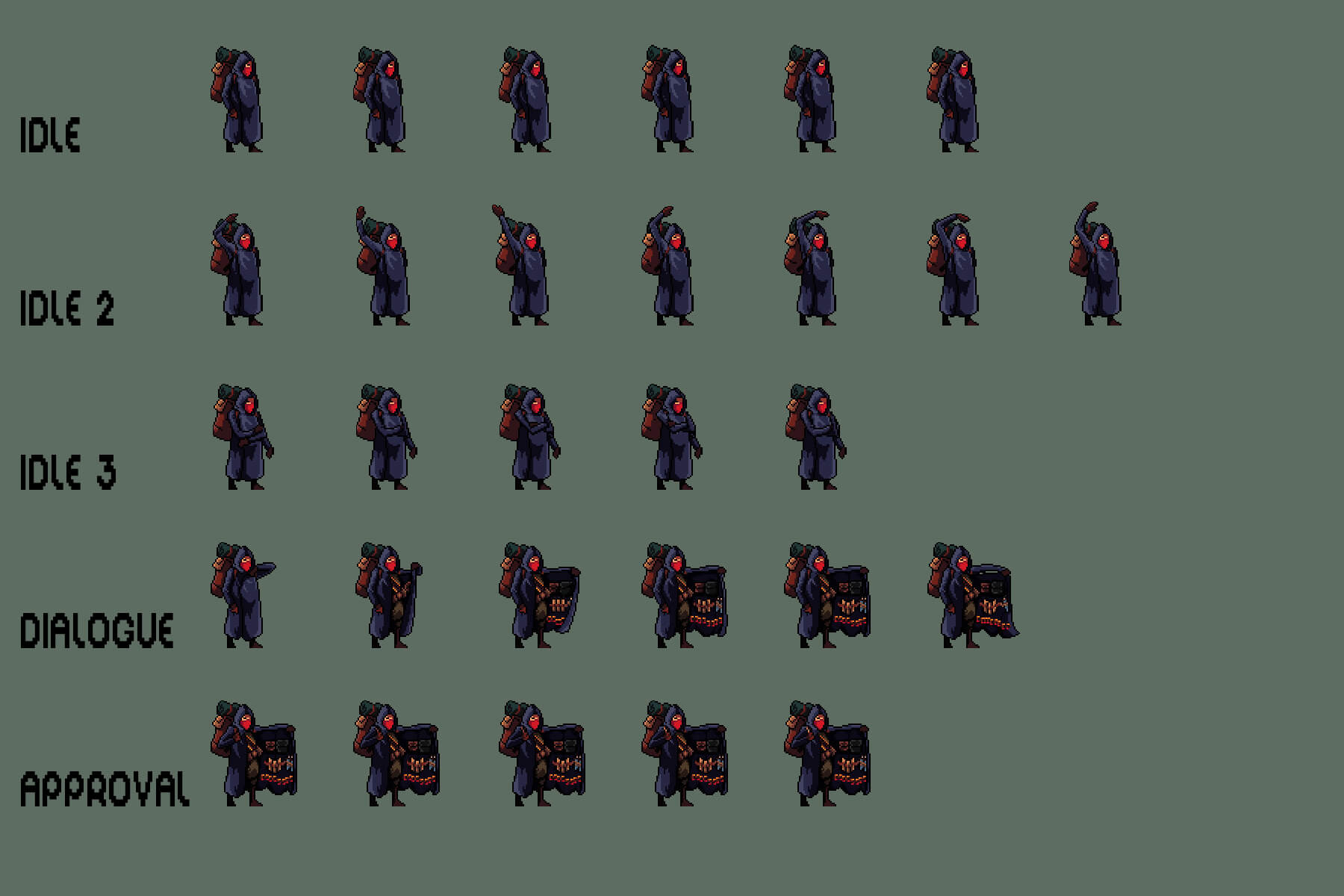Free City Trader Character Sprite Sheets Pixel Art by 2D Game
