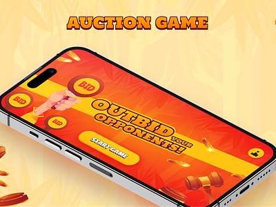 Auction Game bidding ui game ui design mobile game