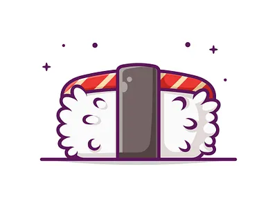 Sushi Cartoon branding cartoon design fast food food foods graphic design icon illustration japanese logo season sushi ui