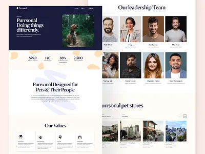 Purrsonal / About us page branding design graphic design ui ux website