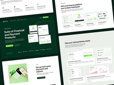 Fintech Landing Page | Grid banking banking website financial website fintech fintech platform fintech saas fintech startup fintech website design hero section landing page payments personal finance app saas web saas web platform saas website startup ui ui ux web design website design