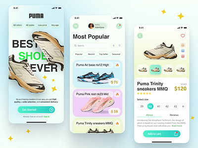 Shoes store mobile app | Daily UI 012 animated animation dailyui design e commerce mobile mobile app shoes shop store ui
