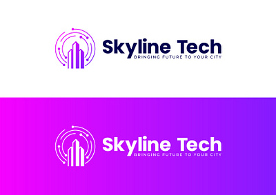 Skyline Tech (Logo design) adobe illustrator adobe photoshop brand style guide branding graphic design graphis design logo logo design