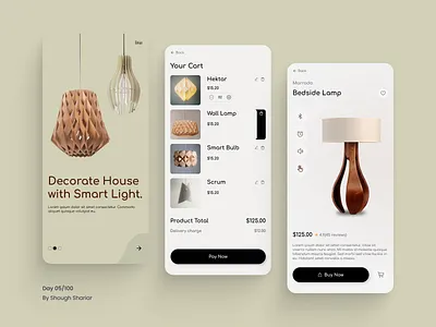 Interior Design - (Mobile App) chair app ecommerce app furniture app furniture shop furniture shop ui furniture website home decoration indoor decorate interior deisgn light app ui
