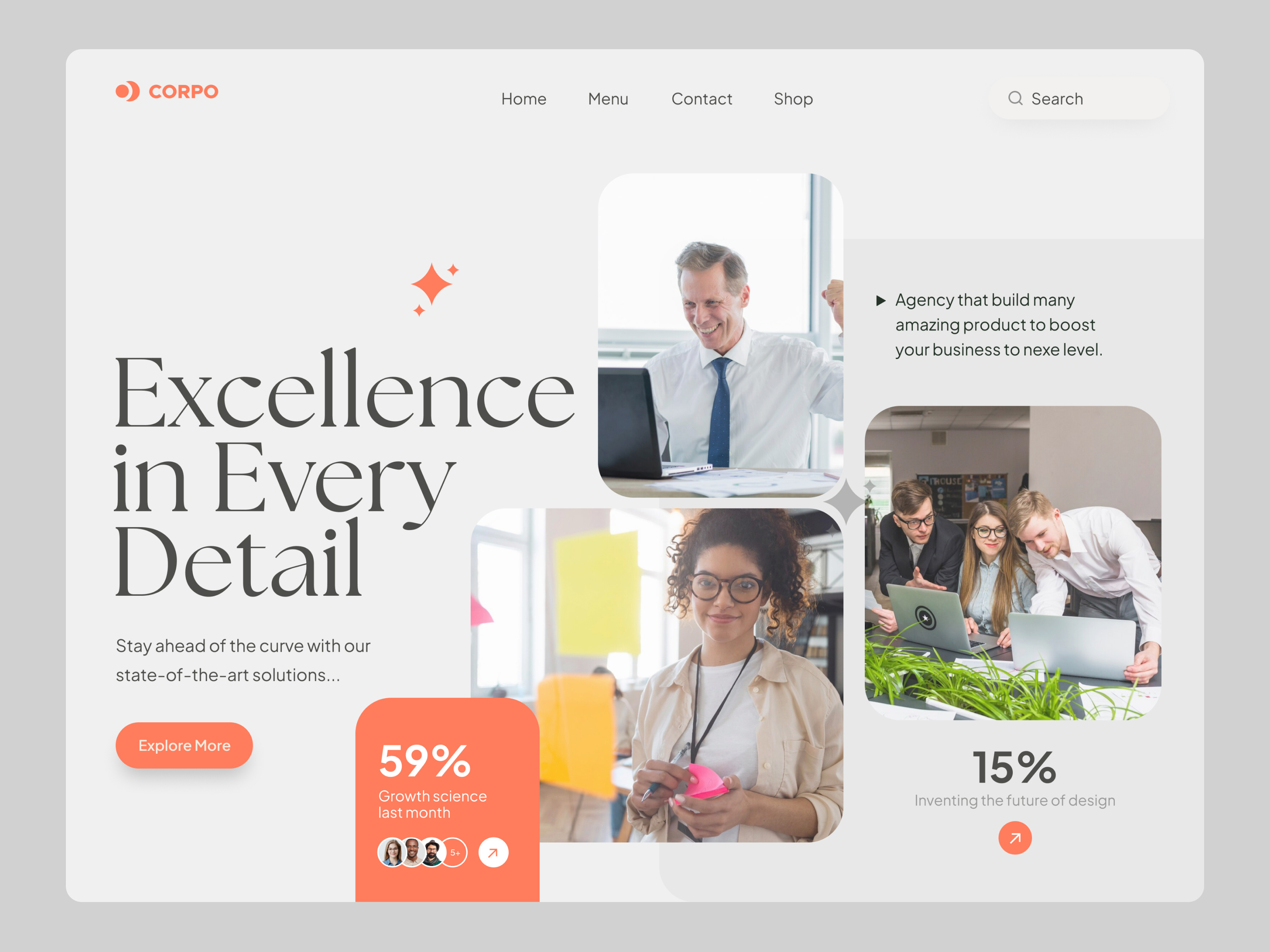 Corporate Business Landing Page agency website business landing page business website consulting website corporate branding corporate business corporate landing page corporate website creative website dark mode website digital agency homepage design landing page marketing agency marketing website organization website product page service website userinterface design website landing page