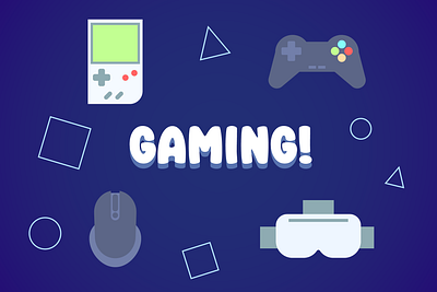 Simple Gaming Icons design gaming icon