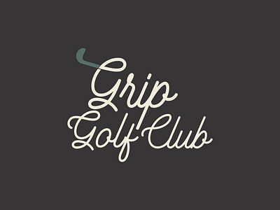 GRIP GOLF CLUB app beauty logo branding clean design flat graphic design icon illustration lettering logo logo design lettering logo logodesigner luxury brand minimal typography vector