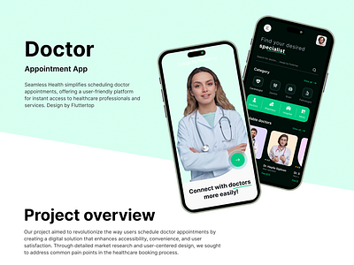 Doctor App Design Case Study appointment appointment booking doctor app doctor app case study doctor appointment doctor appointment app doctor booking app ui doctor consultation app doctor scheduling app fluttertop health app healthcare booking app hospital app medical app medical appointment app design medical care medical scheduling app online doctor booking patient app telemedicine app design