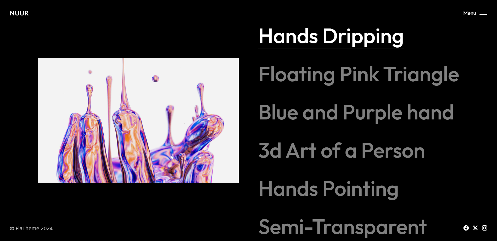 Fullscreen Vertical Portfolio bootstrap clean creative fullscreen html5 interactive minimal modern personal portfolio responsive showcase simple ui web design web template