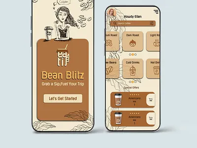 Coffee Shop App ui