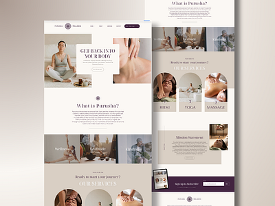 Elevated Wellness Webpage Design balance minimalist wellnessdesign wellnesssanctuary wixdesign