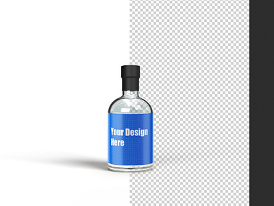 Wine Bottle mockup 3d branding graphic design motion graphics