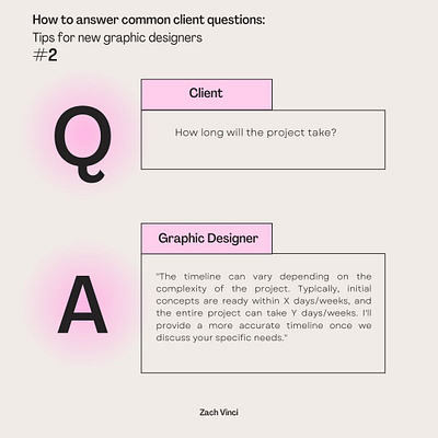 How To Answer Common Graphic Design Client Questions #2 art art design design designer engineering graphic design zach vinci