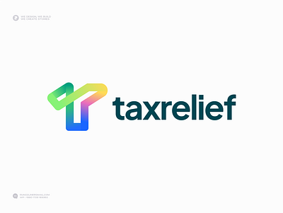 Logo for tax management software app logo branding colorful ecommerce finance household tax logo logo design identity logo designer logodesign modern logo overlap real estate relief success saas software logo t logo tax logo tax management tick mark