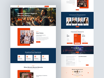 Event Management Landing Page event event management landing landing page ui ui design uiux ux ux design web website