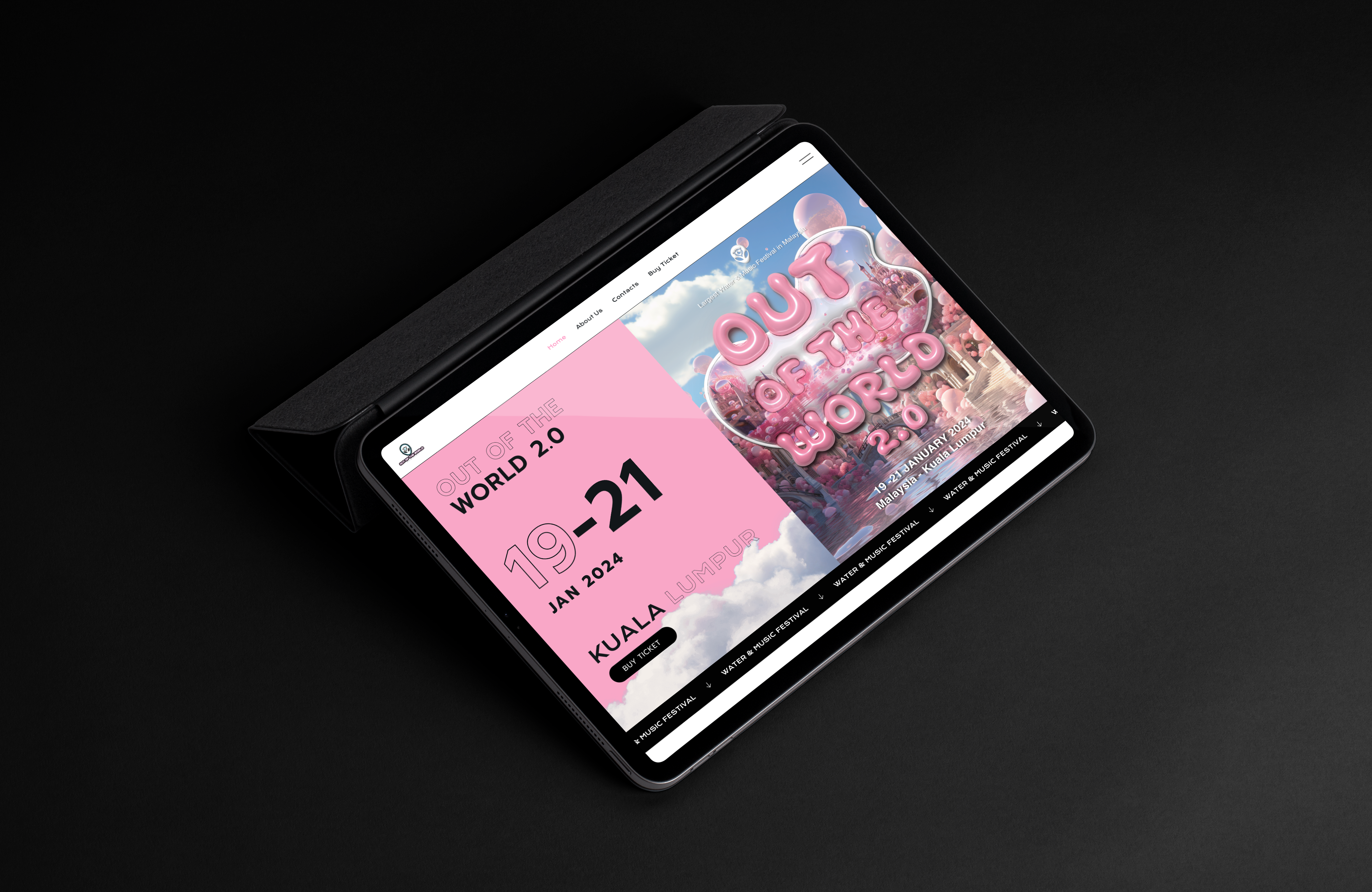 Festival Web Design event festival graphic design music festival water festival web design website design