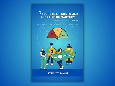 7 secrets of customers experience mastery - book cover 2d branding design graphic design illustration logo poster ui ux vector