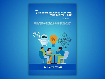 7 step design method for digital age - book cover 2d branding design graphic design illustration logo poster ui ux vector