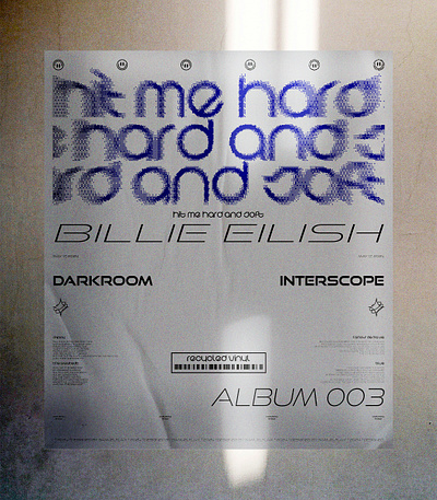 Billie Eilish - hit me hard and soft vinyl rework billie eilish design poster design