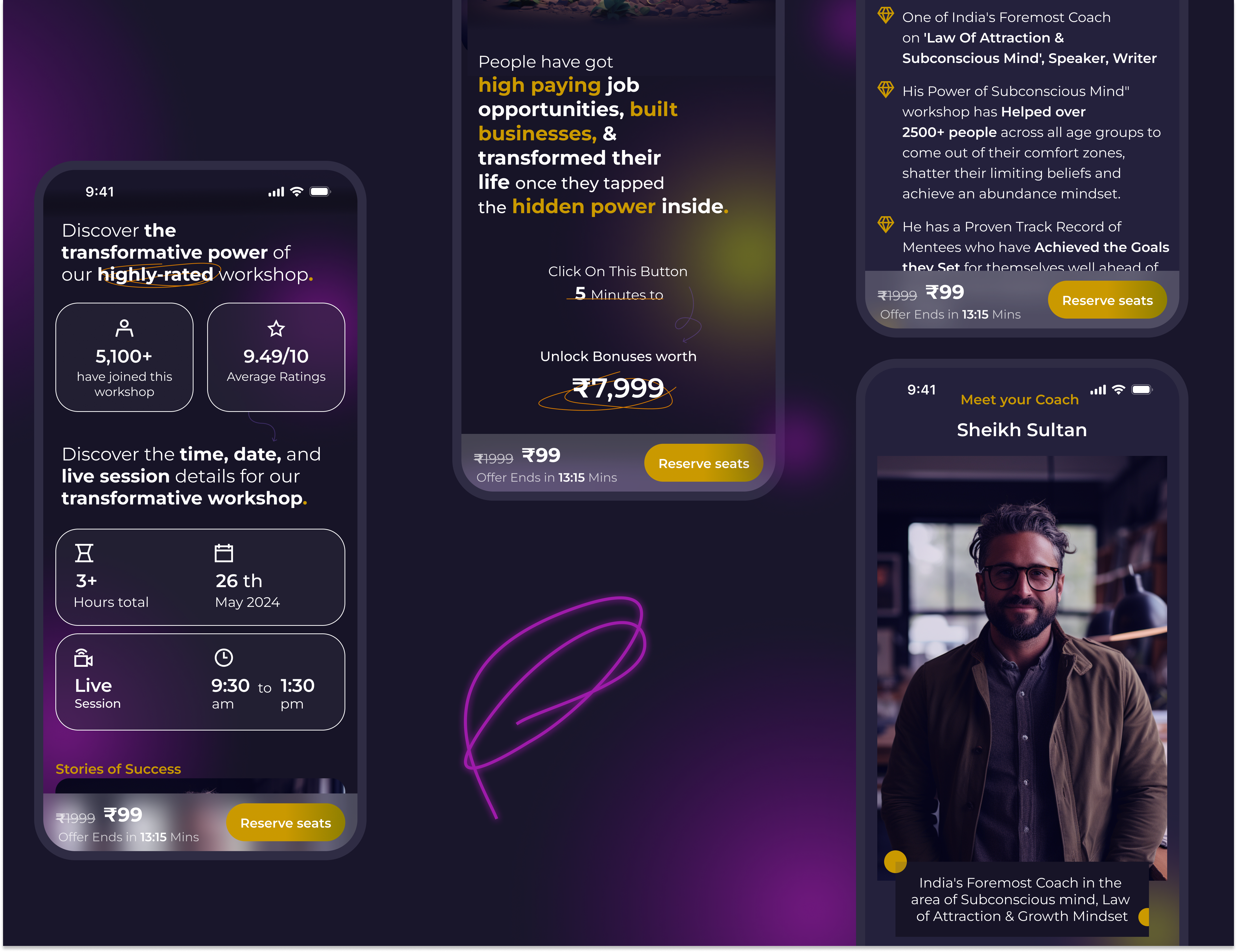 Transformative Workshop - Website ui website