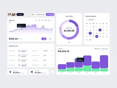 App Components for Fintech app design components design design finance financial fintech fintech app interface design mobile mobile app product product design ui uidesign uiuxdesign user interface ux uxdesign