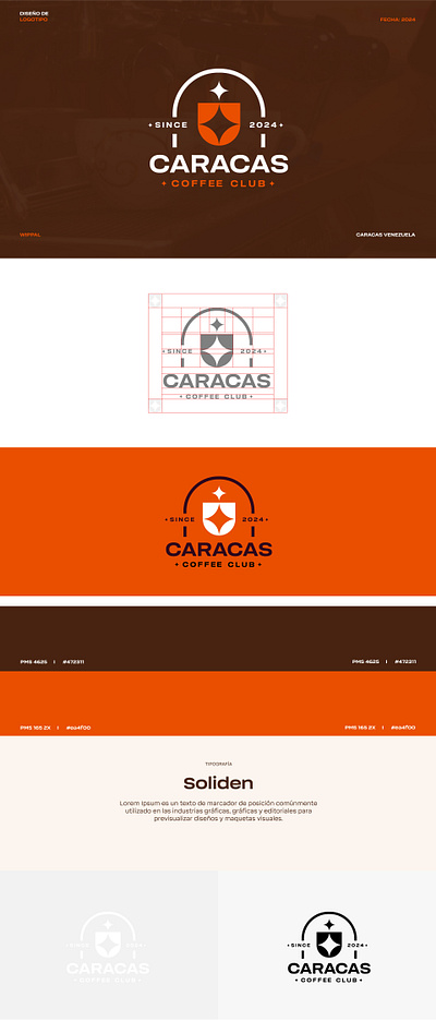 Coffee Club Caracas branding graphic design logo