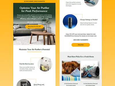 Email Campaign For LabCharge - Air Purifier Brand animation graphic design logo motion graphics ui