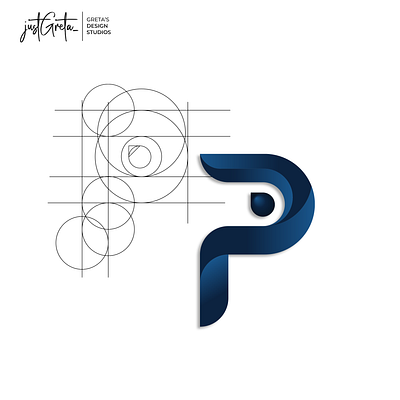 Logo design letter "P" branding design graphic design illustration logo typography vector