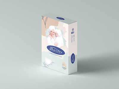 Banotex Hair Towel Package branding graphic design