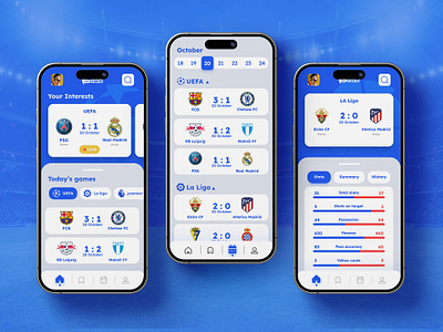 football app design. Soccer Scores adobe xd app design app sports app ui figma football list live scores soccer soccer scores sport live sports uiux