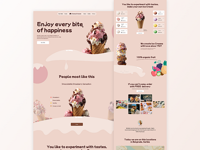 Ice Cream Store - website colorfull designer ice ice cream ice cream store playfull playfull website store sweet web design website