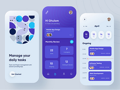 Task Management- Mobile App Design ui