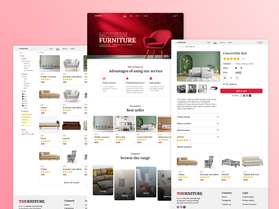 Thurniture web site ui ux