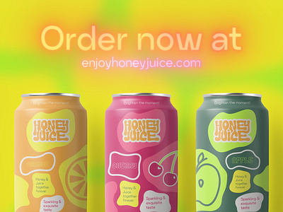 HoneyJuice | Cray Ad & Cray Type 2d animation adobe after effects adobe illustrator ads advertisement advertising animation beverage ad beverages branding drinks drinks ad graphic design kinetic typography motion design motion graphics short video ads soft drinks type typography