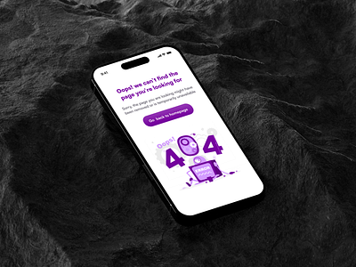 Groblut - Mobile error 404 design 404 design error product design tech ui uxdesign