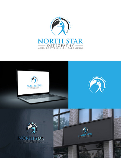 North Star Osteopathy logo branding graphic design logo north star osteopathy logo ui