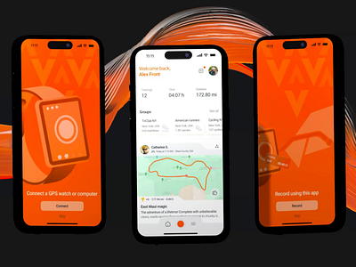 STRAVA | fitness tracking iOS app redesign concept fitness ios ios app mobile mobile app modern redesign sport tracking ui ux uxui