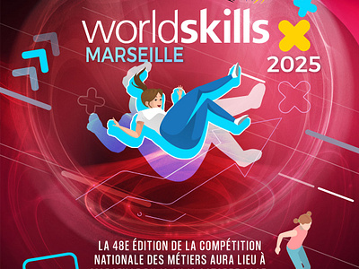 WorldSkills Poster 3dcontent adobe ar ar media arprototype augmented reality design designinspirationskills2025 innovation interactivedesign photoshop poster techlearning visualcommunication worldskills