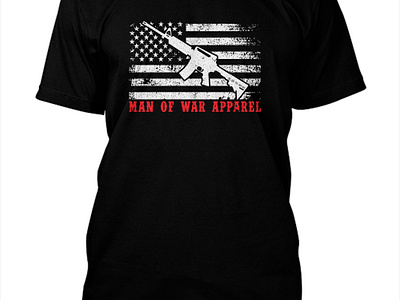 MAN OF WAR APPAREL apparel army design design flag design graphic design illustration logo t shirt design vector veteran vinatge