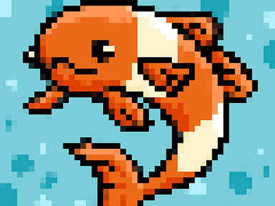 Pixel Art childrens book fish illustration octopus pixel art underwater