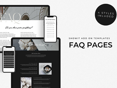 FAQ Page Showit Template business faq faq landing page faq page showit template faq showit template faq template photography faq showit add on showit page showit website showit website template template page website template