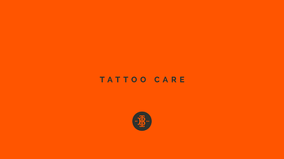 Brand and Packaging Design for Tattoo Skincare Company brand brand building firm brand design brand logo brand mark branding branding design agency creative branding services design graphic design icon design logo logo design monogram design orange orange brand skincare symbol design tattoo vector