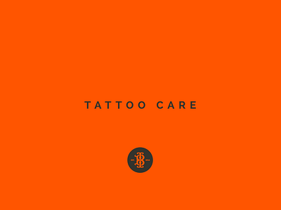 Brand and Packaging Design for Tattoo Skincare Company brand brand building firm brand design brand logo brand mark branding branding design agency creative branding services design graphic design icon design logo logo design monogram design orange orange brand skincare symbol design tattoo vector