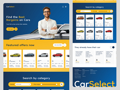 CarSelect - website app car card cars carselect components concept graphic design interface jose miguel serna price product design ui userinterface ux uxui vehicles web webdesign wireframes